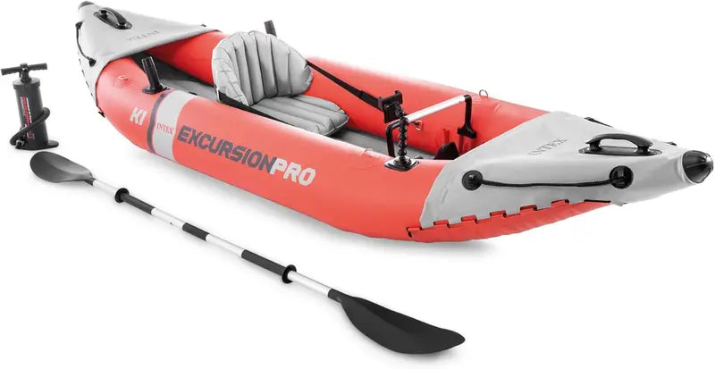 Excursion Pro Inflatable Kayak Bundle  Includes Pump, Carry Bag & Accessories for Calm Water Adventures