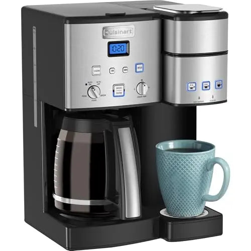 Cuisinart SS-15P1 Single-Serve 12-Cup Coffee Maker with Three Brew Sizes and Stainless Steel Housing