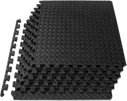 Non-Slip EVA Foam Floor Tiles  Interlocking Mat Set for Home Fitness