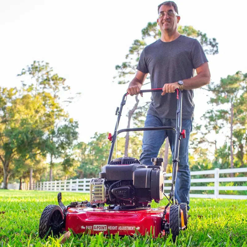20-Inch Gas-Powered Push Lawn Mower  125cc Briggs & Stratton Engine for Efficient Cutting