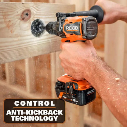 RIDGID 18V Brushless Cordless 1/2 in. High Torque Hammer Drill/Driver (Tool Only) R861152B