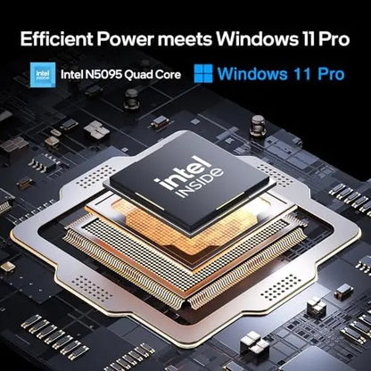 Lightweight 15.6-Inch Windows 11 Laptop  16GB RAM, 512GB SSD, Intel N5095, FHD IPS Display