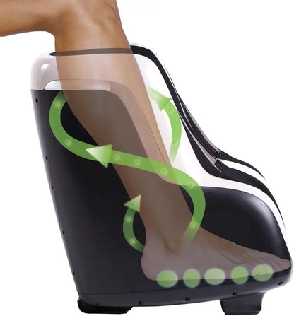 Reflex SOL Foot &amp; Calf Massager  Heated Shiatsu Therapy with Adjustable Compression (Up to Size 12)