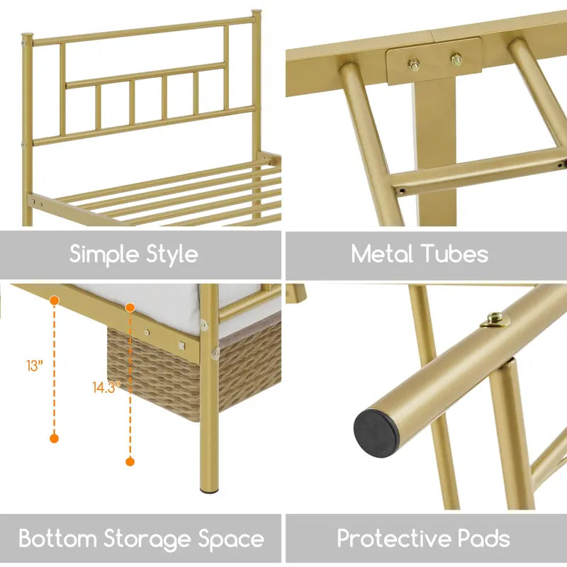 Yaheetech Headboard Footboard Platform Foundation
