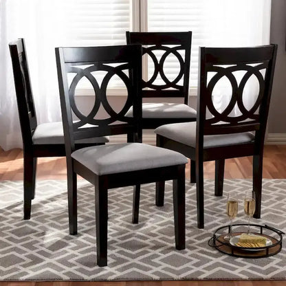 Contemporary 4-Piece Dining Chair Set  Sleek Modern Design