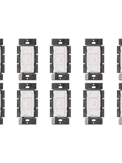 Lutron Smart Dimmer Switch for ELV+ Bulbs, 250W LED, PD-5NE-WH, White, 2-Pack