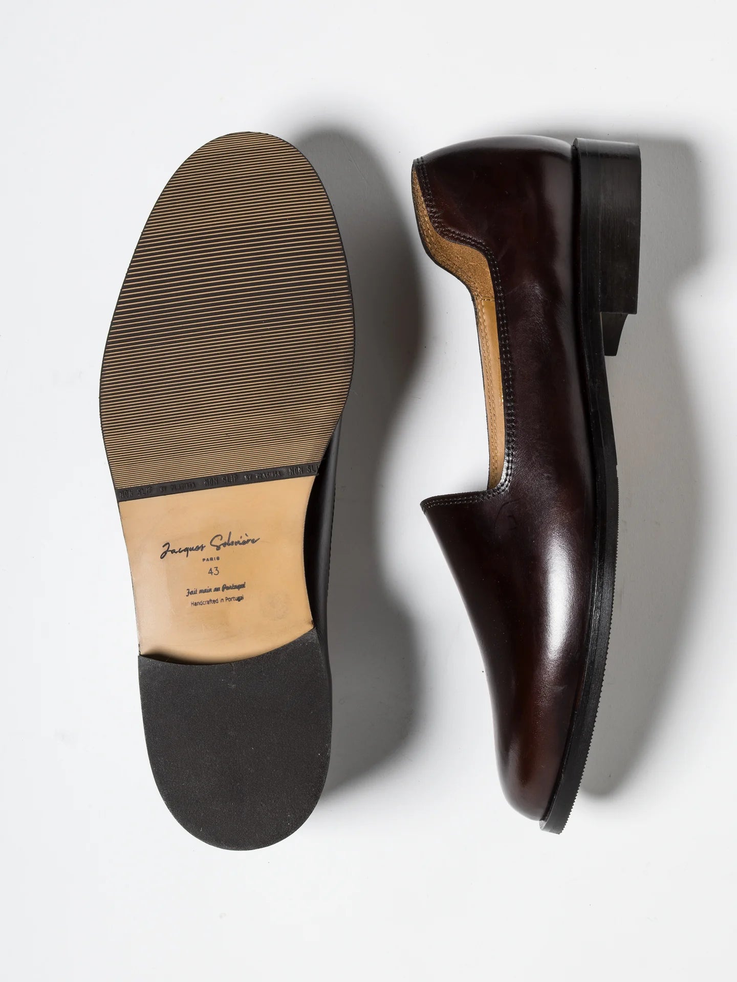 SLIM DARK BROWN LEATHER