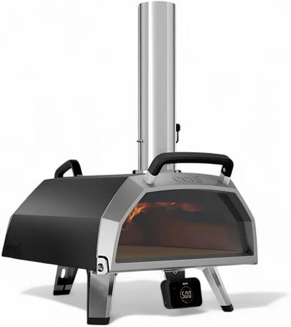 Ooni Karu 12 Portable Outdoor Pizza Oven  Wood & Gas Compatible, 12-Inch Capacity, 60-Second Baking