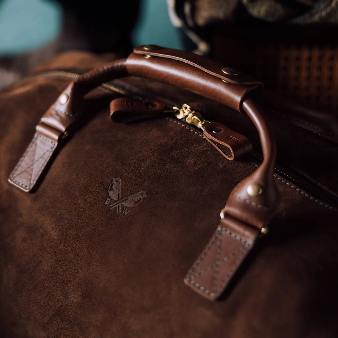 Suede Weekender - Tobacco Brown
