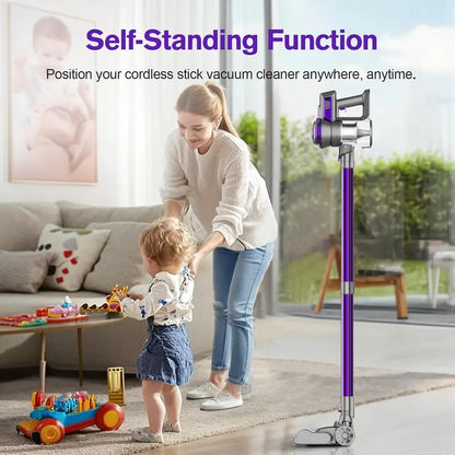 S1 2-in-1 Cordless Stick & Handheld Vacuum: Ultra-Lightweight, Compact Design for Apartments, Cars & Pet Hair on All Surfaces