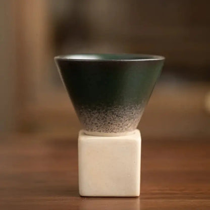 Kyoto-Inspired 200ml Ceramic Espresso Cup Set  Clean Minimalist Design