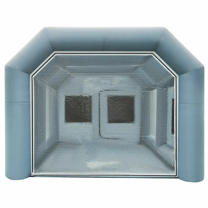 BrandX Inflatable Spray Booth 26x15x10FT  Portable Car Workstation with Dual Blowers, Durable Oxford Fabric, UV & Flame Resistant