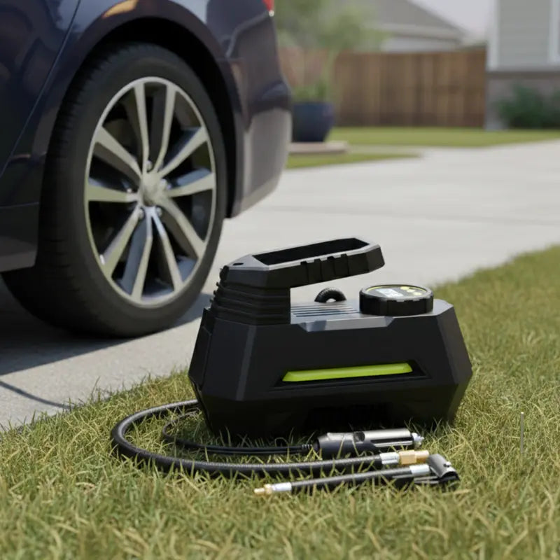 Digital 12V Tire Inflator with Auto Shut-Off, LED Display & 100 PSI Capacity