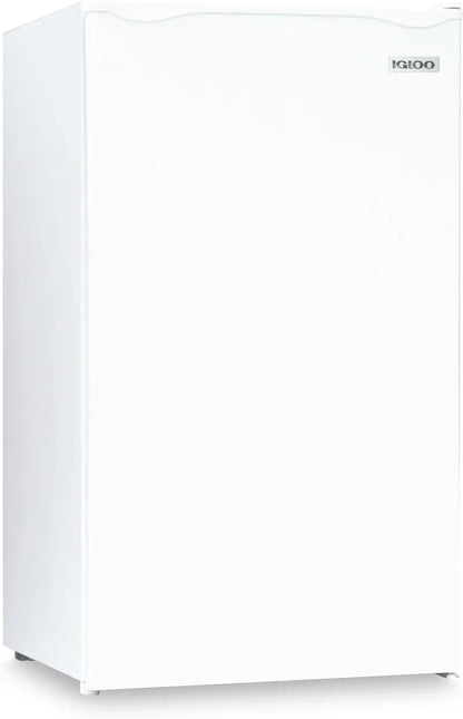 Igloo 3.2 Cu Ft Single-Door Mini Fridge  Glass Shelving, Compact Cooling for Dorms or Offices