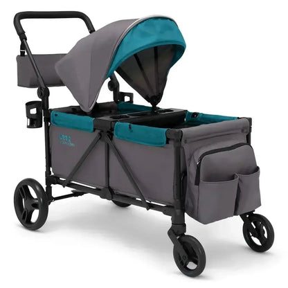 Delta Children Jeep Sport All-Terrain Stroller Wagon  Includes Canopy & Parent Organizer