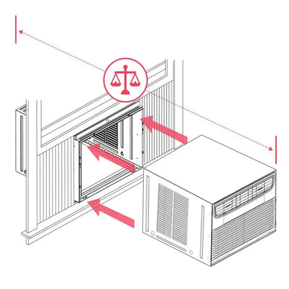 2025 Frigidaire 25,000 BTU Smart Window Air Conditioner  Slide-Out Chassis Design
