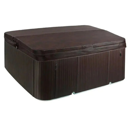 Lifesmart 7-Person Espresso Hot Tub with 22 Jets, Ozonator, and 110V Convenience