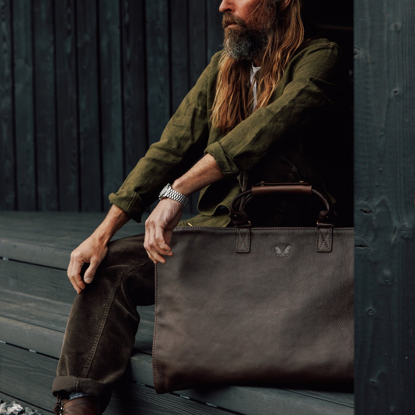 Leather Trifold - Brown