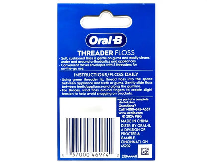 Glide Pro-Health Dental Floss Threaders  30-Count Pack for Braces and Bridges