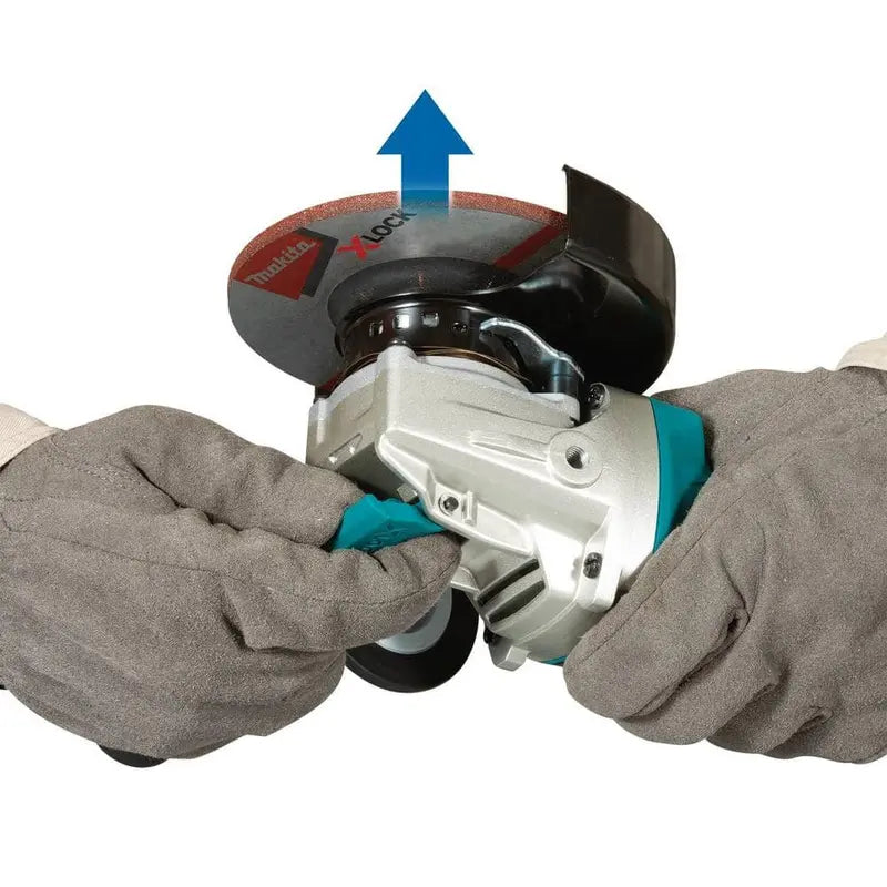 Makita 18V LXT Lithium-Ion Brushless Cordless 4-1/ 2 in. /5 in. X-LOCK Angle Grinder with AFT, Tool Only XAG25Z