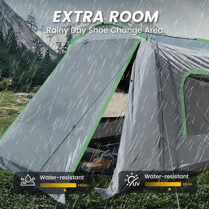 All-Terrain SUV Camping Tent  Weatherproof Rectangle Car-Side Shelter for 59 People, Fits Vans, Jeeps & Pickups (8′ L × 10.6′ W × 7.2′ H)