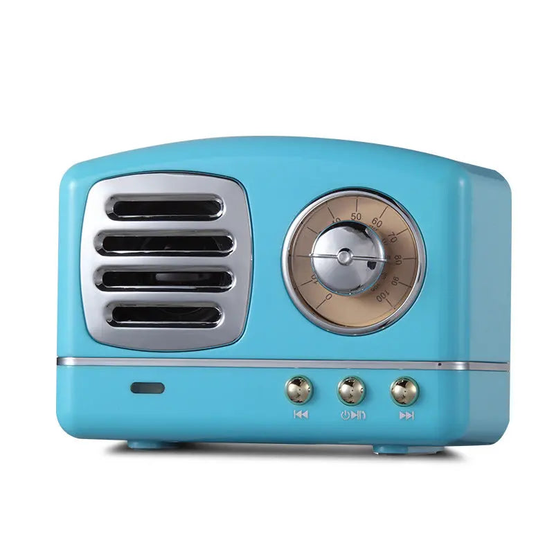Retro Bluetooth Speaker, 3W, 2-3 Hr Playtime, Bluetooth 4.1, 10m Range, Compact Design
