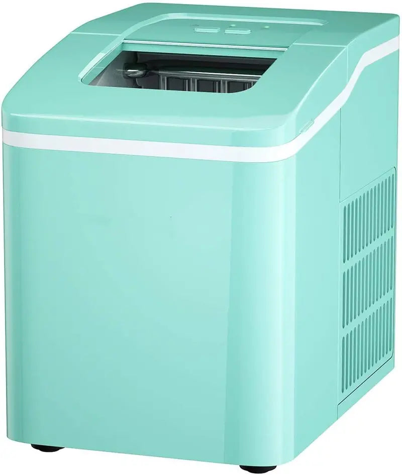 Compact Countertop Ice Maker  Bullet-Shaped Cubes Ready in Under 8 Minutes