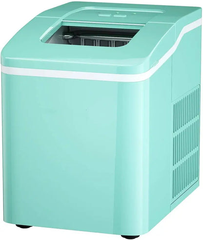 Compact Countertop Ice Maker  Bullet-Shaped Cubes Ready in Under 8 Minutes