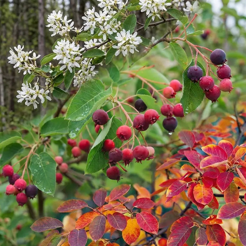 Downy Serviceberry Shrub  Native Spring-Blooming, Edible Berry Producer