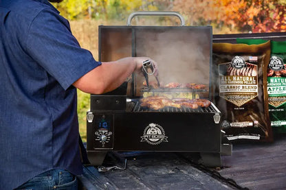 Pit Boss Tabletop Pellet Grill  Compact Copper-Finished Outdoor Cooker