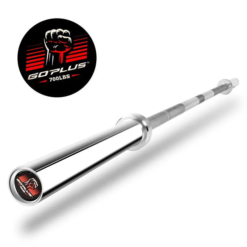 7-Foot Solid Olympic Barbell  Rated for 7001000 lbs, Compatible with 2-Inch Plates