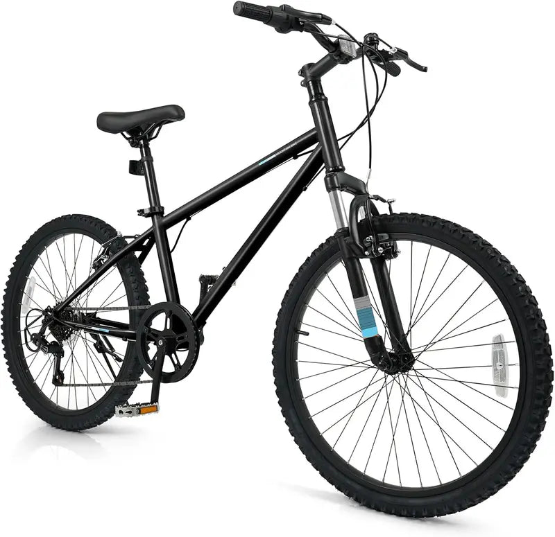 Kids’ 20- and 24-Inch Mountain Bike  6-Speed Drivetrain with Front Suspension Fork