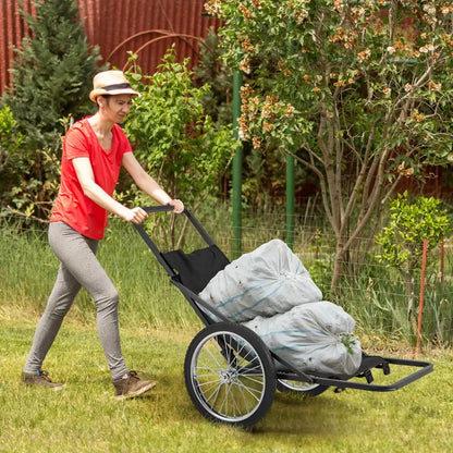 Heavy-Duty Folding Deer Hauler Cart — 550-LB Capacity, Polyester Liner & All-Terrain Rubber Wheels