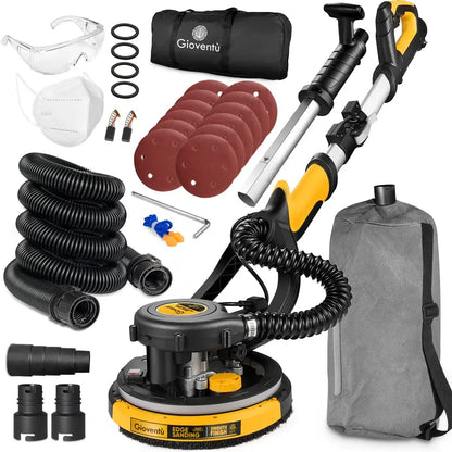 Giovent Electric Drywall Sander with Built-In Vacuum  Designed for Popcorn Ceiling Removal