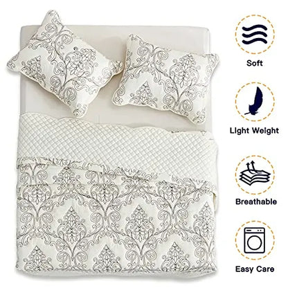 CHIXIN Oversized Bedspread Coverlet Set King Size   Lightweight Bedding Cover