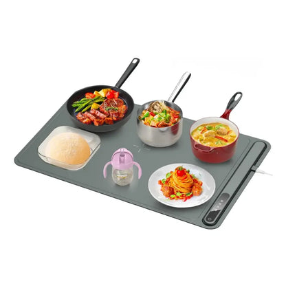 Electric Food Warming Tray  Touchscreen Controls, Foldable for Compact Storage