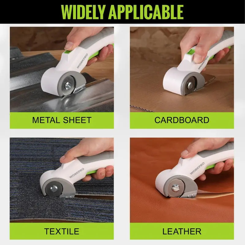 WORKPRO 4V Cordless Electric Scissors  Compact Rechargeable Cutting Tool
