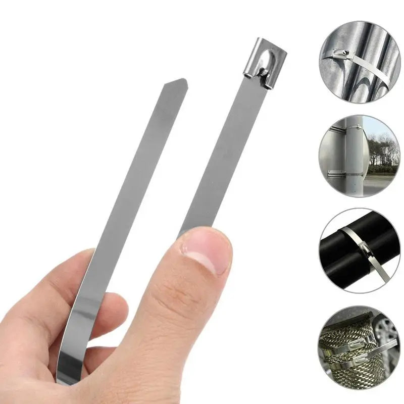 Heavy-Duty Tension Band Assortment  100-Piece Metal Fastening Kit