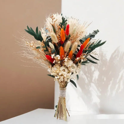 Curated Dried Flower Bouquet  Rustic Botanical Arrangement for Home & Wedding Spaces
