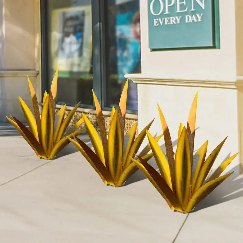 Eternal Agave Rust-Resistant Metal Sculpture  Indoor/Outdoor Art Piece