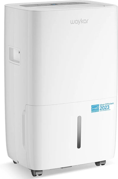 Waykar 2,000 Sq. Ft. Dehumidifier  Auto/Manual Drain Options, 0.66-Gallon Tank, Compact Design for Home & Basement Use