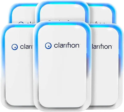 Clarifion 6-Pack Compact Air Ionizer  Filterless Purifier for Home, Reduces Allergens & Odors, Bedroom & Kitchen Ready