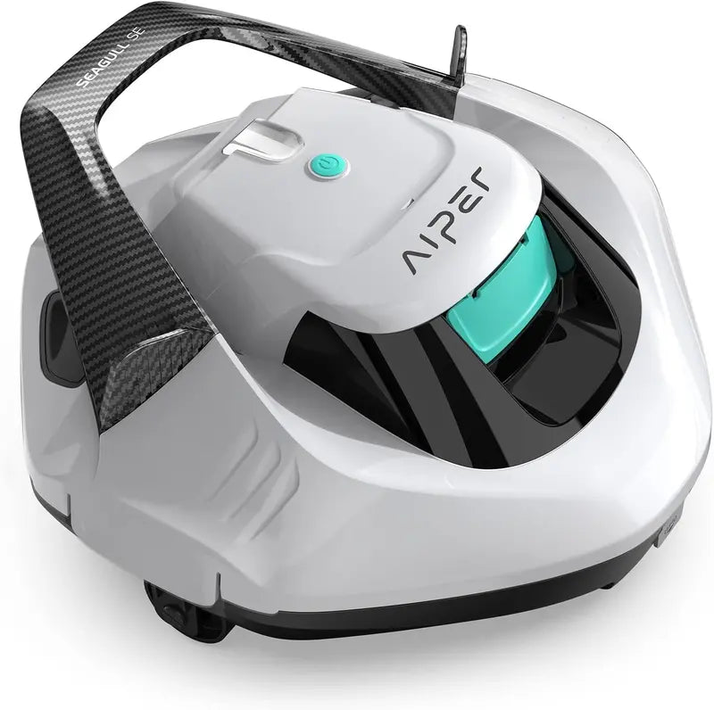 Cordless Robotic Pool Vacuum  90-Minute Runtime, LED Status Indicator & Self-Parking Feature for Flat Above-Ground or Inground Pools up to 40 Feet
