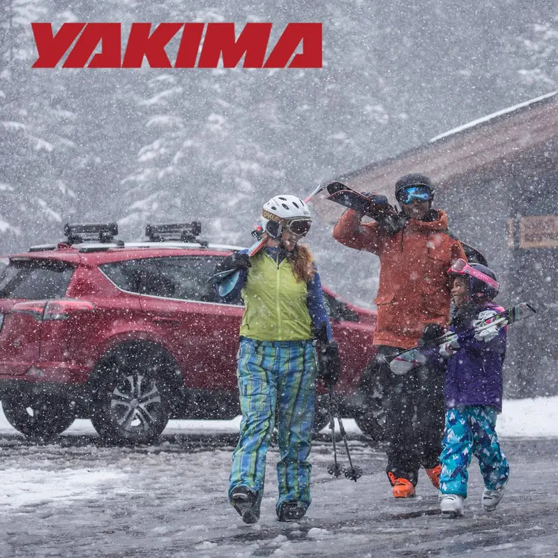 Yakima PowderHound Roof-Mount Ski & Snowboard Carrier  Holds 6 Skis or 4 Boards, Quiet Ride Design