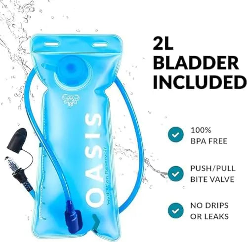 Road Runner 12L Hydration Backpack  2L Water Bladder for Hiking, Running, Biking, Raves