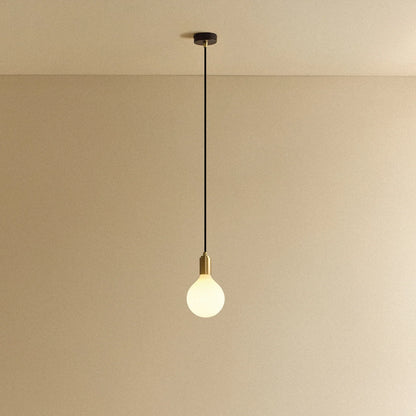 Porcelain III Pendant Light in Brass