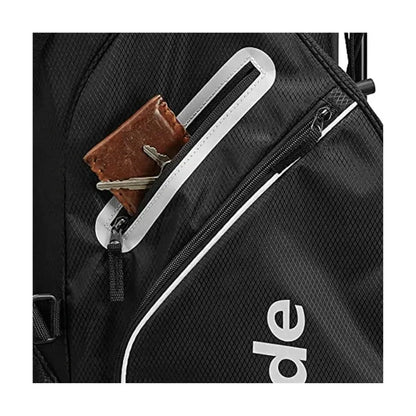 TaylorMade 5.0 Stand Golf Bag — Lightweight, Dual Strap, Black/White Design