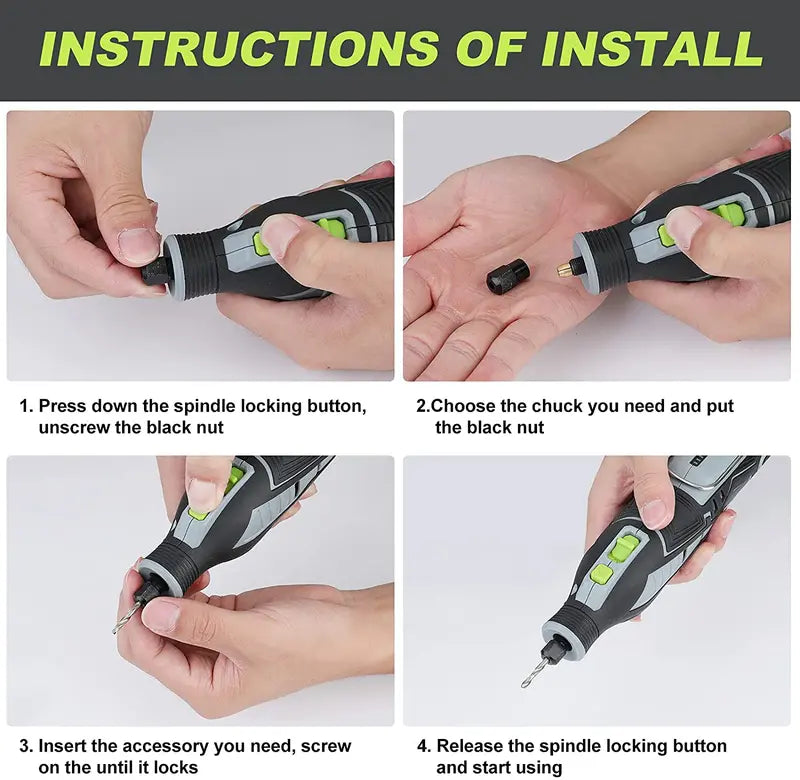WORKPRO 12V Cordless Rotary Tool Kit  Compact DIY & Craft Engraving Solution