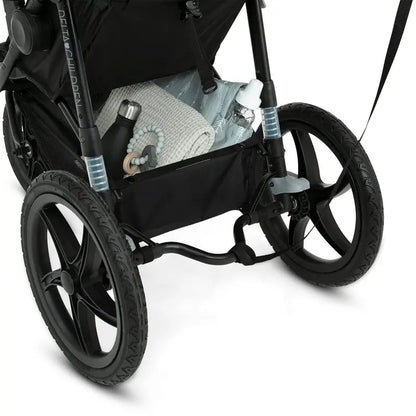 Delta Children Apollo Jogging Stroller  Shock-Absorbing Frame, Spacious Canopy, Recline Function