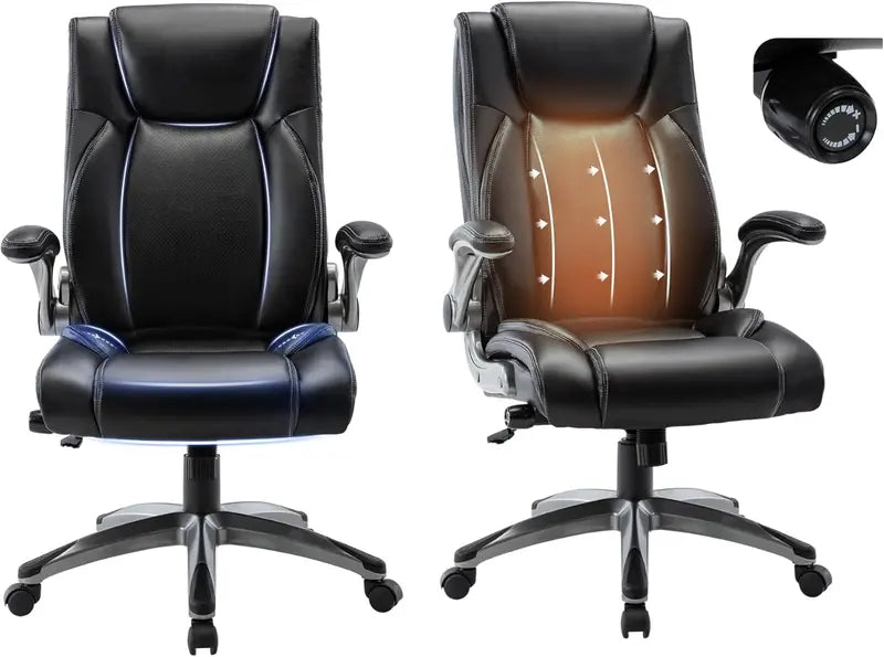 Executive Swivel Office Chair  Upgraded Casters, Adjustable Height & Premium Home/Office Use